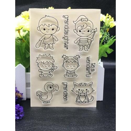 Grandson stamp Clear Stamp for Scrapbooking Transparent Silicone Rubber DIY Photo Album Decor A321