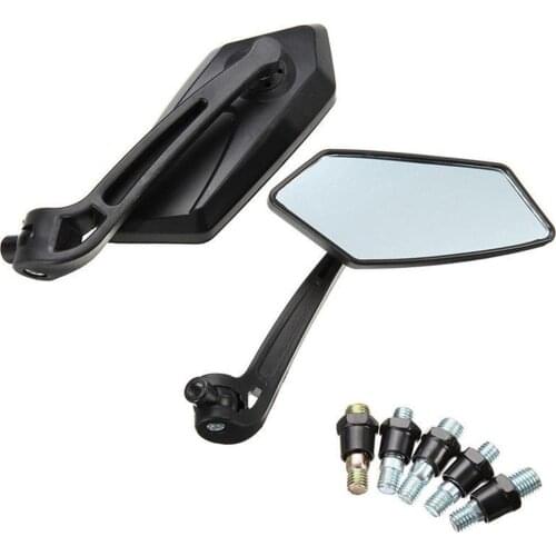 Rearview Mirror 2Pcs 8/10mm Universal Motorcycle Handlebar Rear View Side Mirrors Replacements motorbike accessories 2020