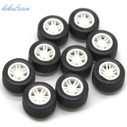10pcs/lot 13.5mm Small Aircraft Wheels Chamfering Type DIY Handcraft Parts Rubber Wheel