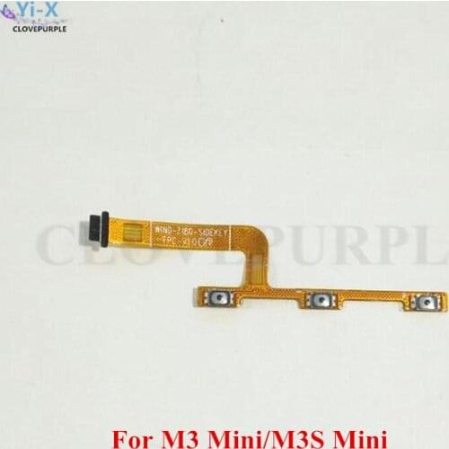 10PCS/Lot Power Flex for Meizu M3 Mini & M3S Mini Power On Off Volume Up Down Button Key Switch Flex Cable