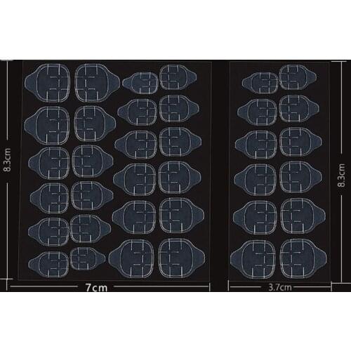 12/24 Pcs/lot Double Sided Clear Nail Adhesive Gel Women Nail Art Tool Fake Nails Tools Press On Nails