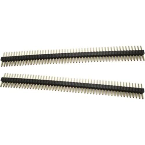 20pcs single row needle 1x50p 50pin 1.27mm pitch straight male pin header NEW wholesale