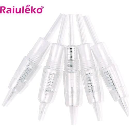 50pcs/100pcs Screw Needles Blunt Needle/R1/R2/R3/R5/R7/F3/F5/F7 for Permanent Makeup Machine Pen V7 Charme Princesse Needles