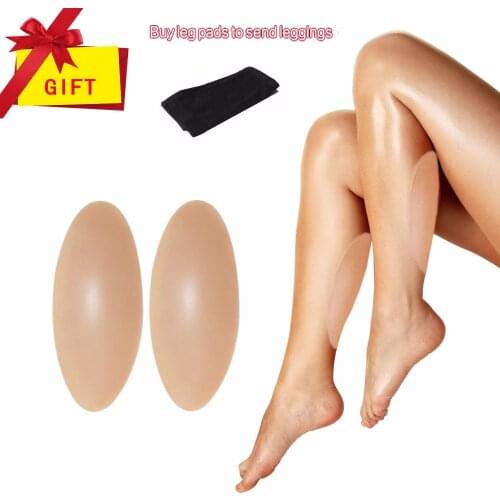 Free shipping Leg Correctors Silicone Leg Onlays Soft Self-Adhesive for Crooked or Thin Legs Including stretch leg sleeves