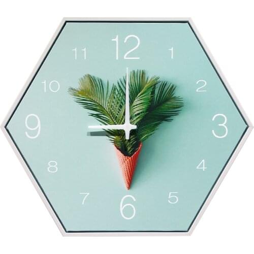 Home Decor Clock Plant Wall Modern Big Size Watch Wall Clock Modern Design Reloj Pared Grande Living Room Decoration 50KO541