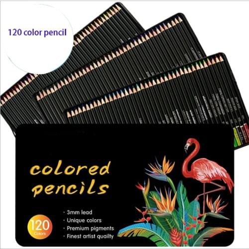 Colored Pencils with Metal Box 120 Unique Coloured Pencils and Pre Sharpened Crayons for Coloring Book-Ideal Christmas Gift Pens