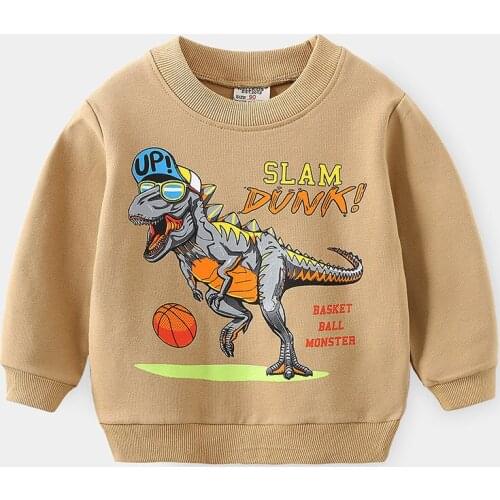 2020 Children Clothes Autumn Boys Sweatshirts Cartoon Cotton Print Full Sleeve Hoodless O-Neck Boys Clothing Winter