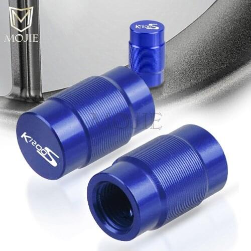 Motorcycle CNC Vehicle Wheel Tire Valve Air Port Stem Caps Covers Plug For BMW K1200S K 1200 S K1200 S 2004-2008 2005 2006 2007