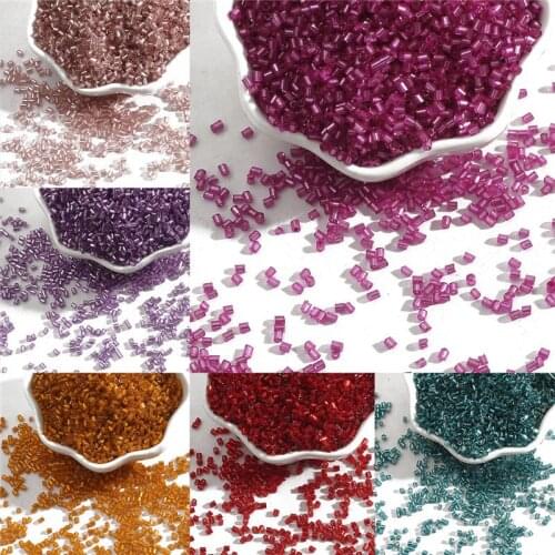 700pcs/lot 2mm Color Lined Round Hole Glass Seed Beads Crystal Beads For Jewelry Making Necklace Charms Handmade DIY Accessories