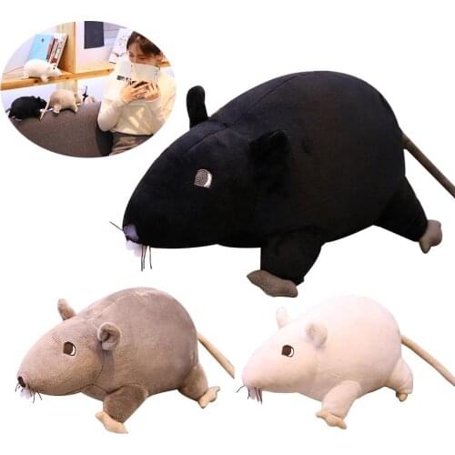 Simulated 3D Mouse Rat Animal Soft Plush Doll Toy Sofa Couch Decor New Year Birthday Gift Tabletop Ornaments