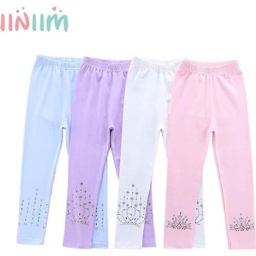 Winter New Girls Leggings Cotton Fabric Plus Warm Solid Color Girls Pants 4-12 Years Childrens Pants Girls Ballet Leggings