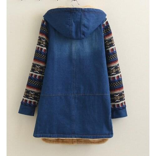 2020 New Arrival Fashion Retro Style Long Loose Overcoat Outwear Hooded Warm Costume For Women Roupas Feminino Winter Trench