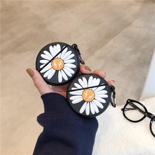 New Fashion Daisy Design Silicone Shockproof Cover for Apple Wireless Heaphone AirPoods Pro Case Bluetooth Earphone Box for Gift