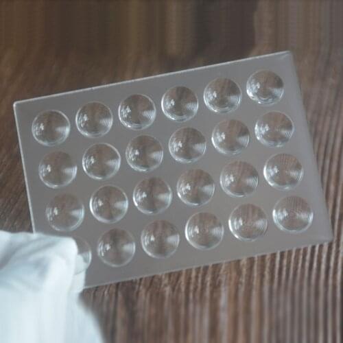 Plastic Linear Solar Fresnel Lens LED Lampshade Condenser Multi-lamp Beads Special Array Acrylic Threaded Mirror Projector Lens