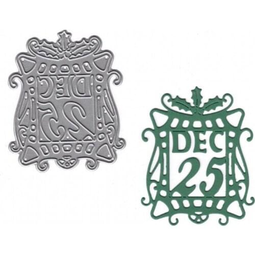 Christmas Dec 25 Gift Box Metal Cutting Dies Stencils for DIY Scrapbooking Embossing Paper Cards Decorative Crafts New 2018 Die