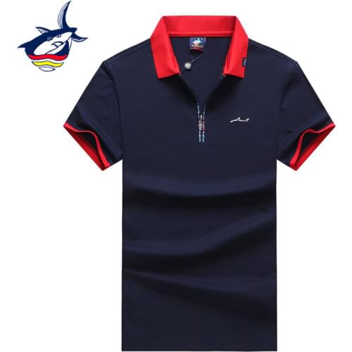 Brand Mens Clothing Tace & Shark Polo Shirt Men 100% Cotton High Quality Embroidery 2020 Summer Tops Tees Fashion Business polo