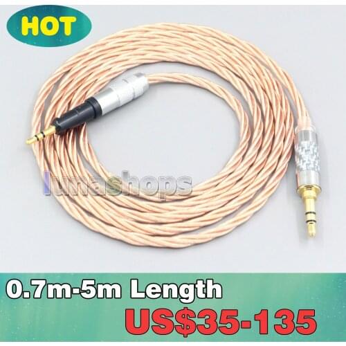 Silver Plated OCC Shielding Coaxial Earphone Cable For Audio Technica ATH-M50x ATH-M40x ATH-M70x Headphone Headset LN007157