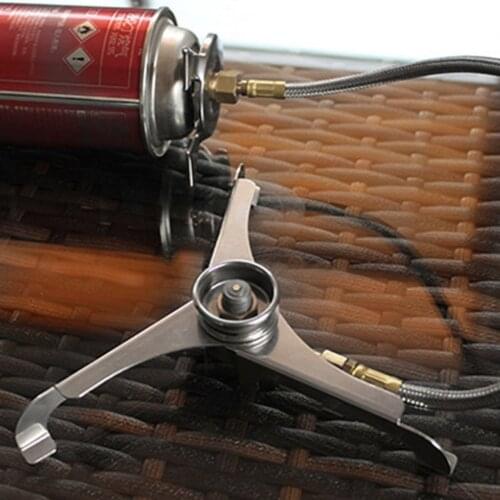 High Quality Picnic Camping Stove Split Converter Connector Gas Tank Adapter Promotion Outdoor Tripod Gas Stove Connector