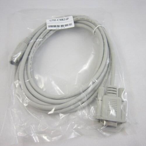 Compatible USB-GT01-C30R2-6P USBGT01C30R26P PLC Programming Cable for GT1020/1030 Touch Screen Panel HMI 2.5m Win7 Win8 Support
