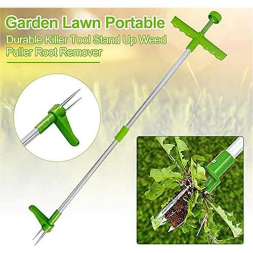 Long Handle Weed Remover Durable Garden Lawn Weeder Outdoor Yard Grass Root Puller Tools Garden Planting Elements