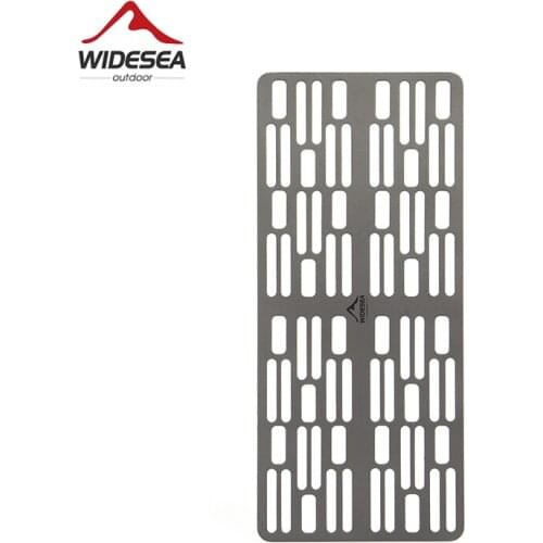 Widesea Camping Equipment Titanium Baking Tray Ultralight BBQ Tool Picnic Grill Outdoor Barbecue Dish Utensils Tourism Hiking