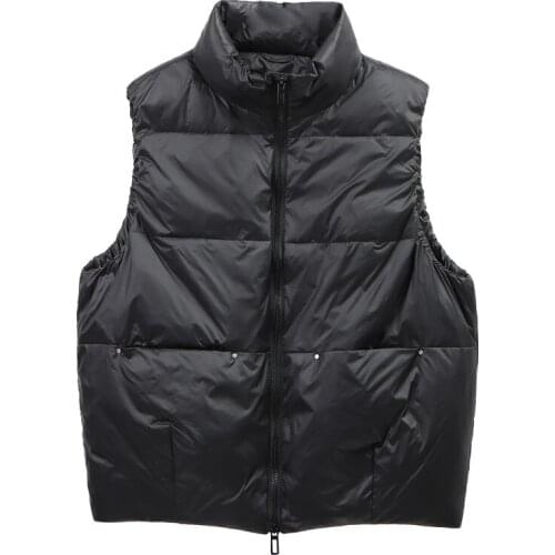 Down Vest Women 2021 Winter Loose Waistcoat black Sleeveless Down Vest Female Autumn Keep warm Waistcoat