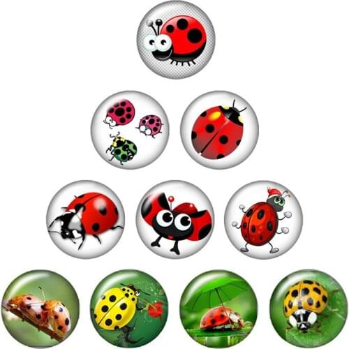 Lovely Cartoon animals footprints 10pcs mixed 12mm/16mm/18mm/25mm Round photo glass cabochon demo flat back Making findings