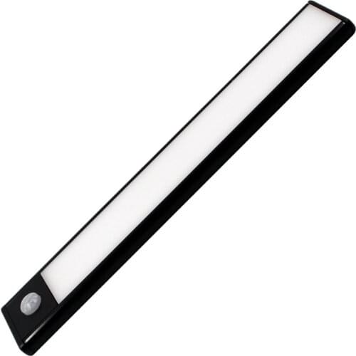 10pcs 12v thin Black rectangle LED lamp LED cabinet light smart SMD wardrobe led closet light without adapter magnetic installed