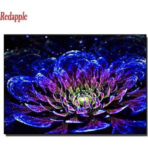 New arrival large size 5D diamond painting Colorful Flowers 3d cross stitch kit mosaic DIY Crystal full drill square round drill