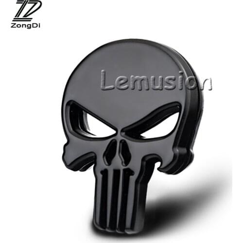 Car Black Badge 3D Skeleton metal Stickers for Toyota c-hr Corolla RAV4 Honda Accord Civic Fit CRV Nissan Qashqai Juke Almera