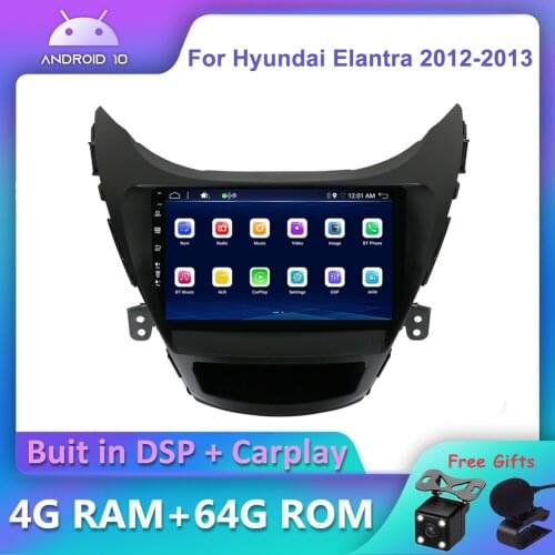Bosion Android 10.0 DSP CarPlay Car DVD Radio Multimedia Player For Hyundai Elantra 2013-2013 2 din GPS Navigation DSP IPS