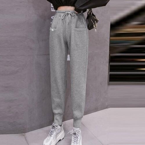 Large size plush thick casual pants ladies corduroy warm pants 2021 autumn and winter new high waist harem pants women trousers