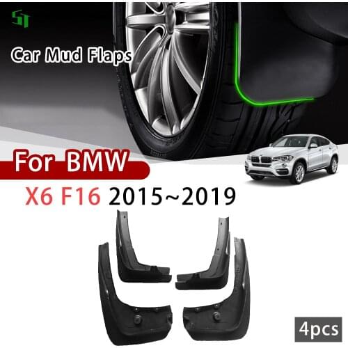 Car Mud Flaps For BMW X6 F16 2015~2019 Fender Mud Guard Splash Flaps Mudguards Accessories 35i 50i 30d 40d 50d