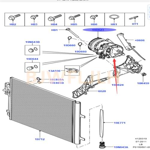 Foe Land rover freelander 2 air conditioning pump LR021947