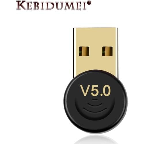Kebidumei Wireless USB Bluetooth Adapter Dongle USB Bluetooth 5.0 Music Audio Transmitter Receiver Adapter For Computer PC