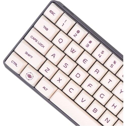 Keypro Milk purple Ethermal Dye Sublimation fonts PBT keycap For Wired USB mechanical keyboard Cherry MX switch keycaps