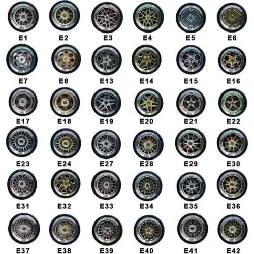 TAKARA TOMY Toy Car Alloy Green Light Wheel Steamer Wheel Domeka Modified Alloy Wheel Rubber Wheel 1/64 Metal Wheel Disc Brake