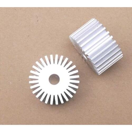 Fast Free Ship 6pcs 15W Hollow LED lamp bead sunflower radiator 50*11*40.9mm circular aluminum alloy aluminum radiator