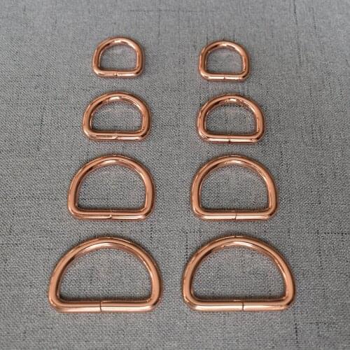 20 Pcs/Lot 15mm 20mm 25mm 32mm Metal High Quality Chain D Ring Buckle Hand Bag Purse Strap Belt Dog Collar Clasp DIY Heavy DR4m