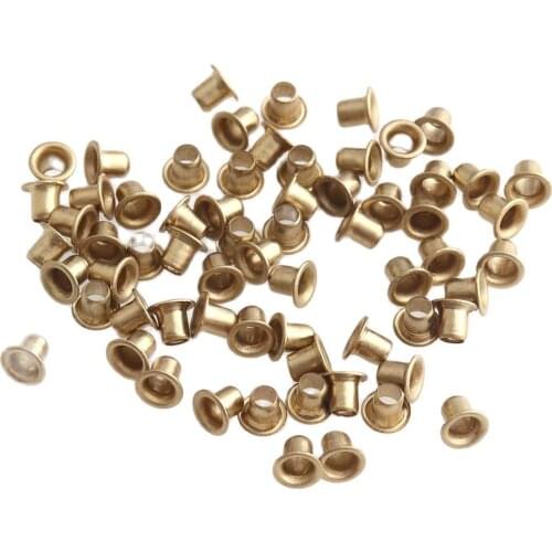 500pcs Hole 2mm Metal Mini Eyelets Gold for Leathercraft DIY Scrapbooking Shoes Belt Cap Bag Tags Clothes Accessories