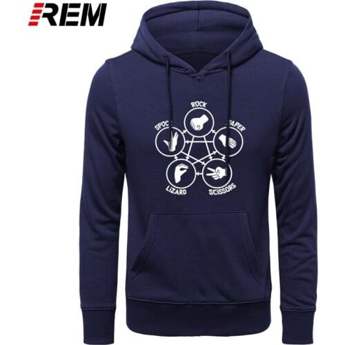 REM Rock-Paper-Scissors Funny Printed Fashion Streetwear Mens Long Sleeve Cotton O-Neck Oversized Hoodies, Sweatshirts