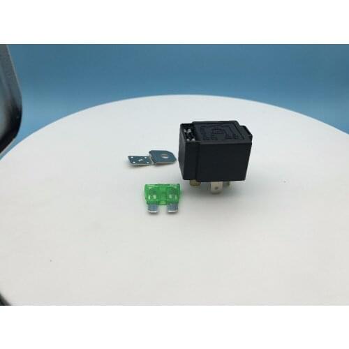 New Fused On/Off Car Motor Automotive Fused Relay DC 12V 30A 4 Pin SPST Metal relay
