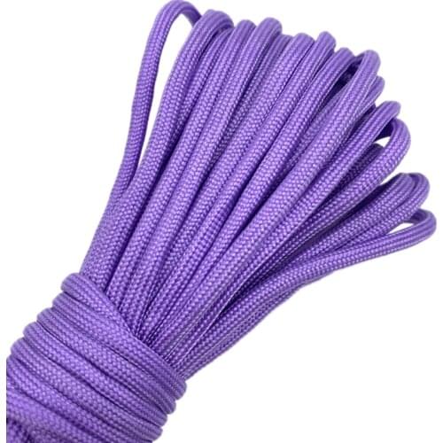 0.5/0.8/1.0/1.5/2.0/4mm 10yards Purple Rope Parachute Cord Lanyard Rope Climbing Camping Survival Equipment Paracord Bracelet