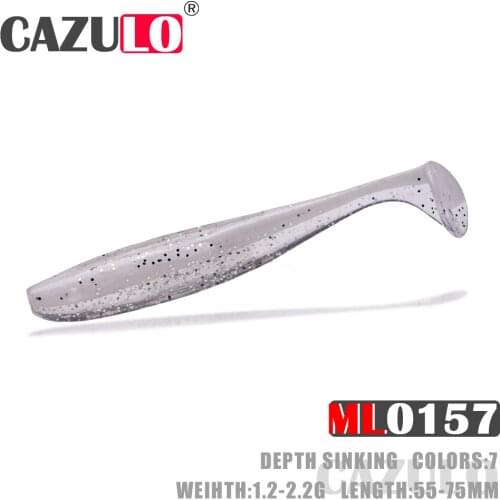 Fishing Lure Softbait Bass Soft Pike Bait 5.5-7cm 10pcs/bag Double Color Isca Artificial Leurre Souple Carp Pesca Accesorios Mar