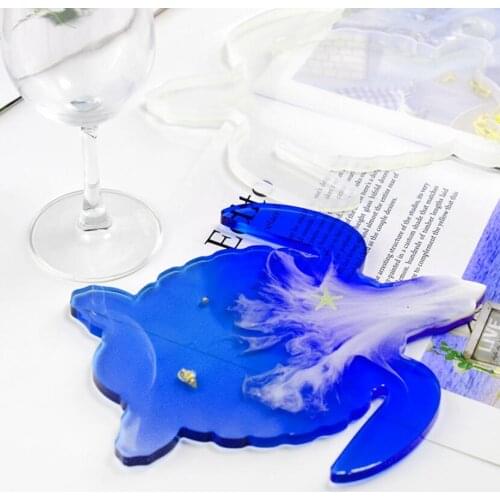 DIY Epoxy Resin Mold Tortoise Coaster Silicone Mold Jewelry Molds Jewelry Accessories Cup Tray Display Moulds