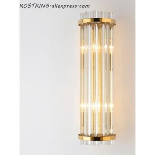 Modern Living Room Luxury sconce wall lights Hotel Club Restaurant lamp Bathroom Crystal Wall Lights For Home bedside lamp