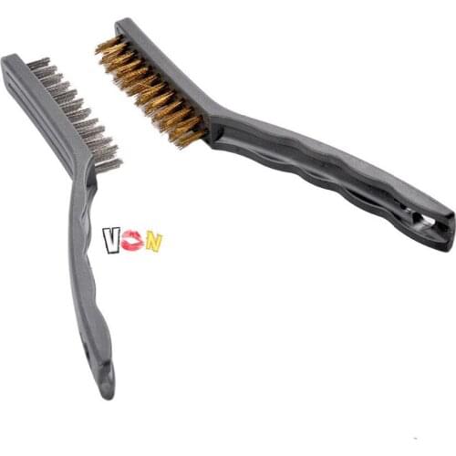 STAINLESS STEEL Dental Instrument and Bur CLEANING BRUSH Tool Brass