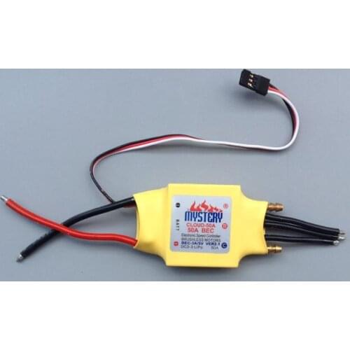 Mystery Cloud 50A brushless ESC w/2A BEC RC Speed Controller Brushless Motor RC Airplane Helicopter