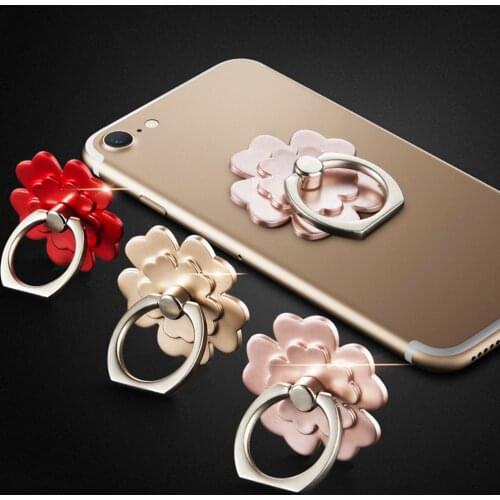 Universal Flower Phone Finger Ring Stand Holder Portable Phone Accessories For iPhone Huawei Smartphone Round Ring Holder