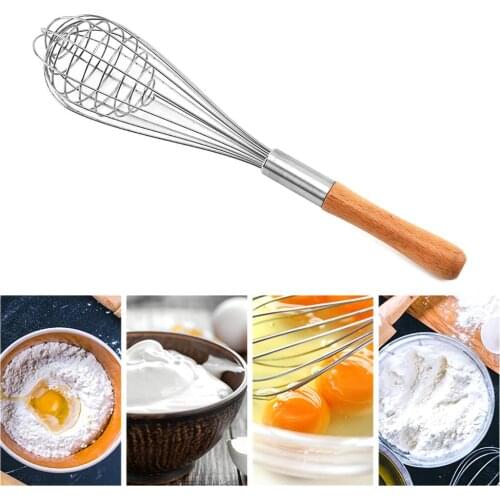 1Pcs Stainless Steel Whisk Stirrer Mixing Mixer Egg Beater Foamer Rotate Hand Push Whisk Stiring Tool Cooking Kitchen Tool